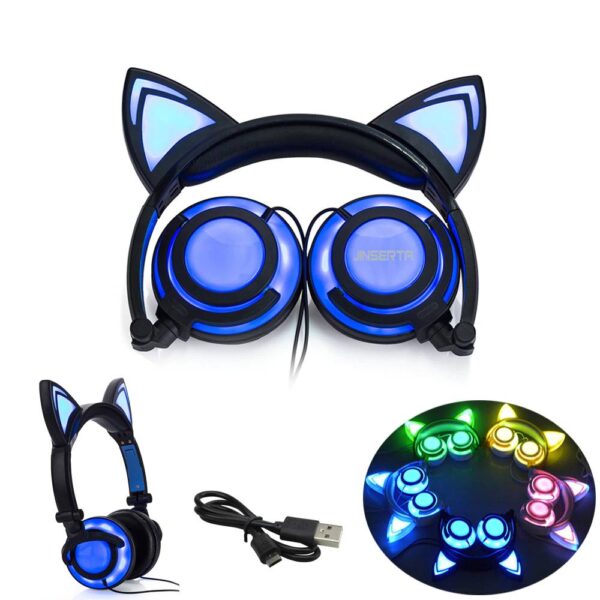 Cat Ear Headphones LED Gadgets & Gifts Headphones