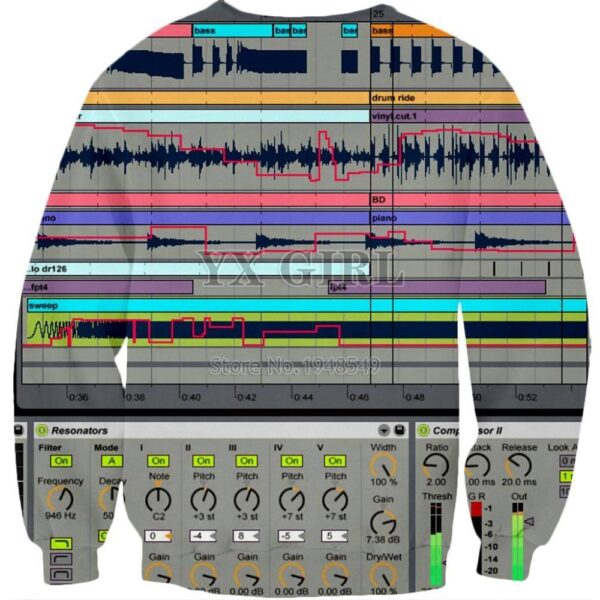 Sweater DAW 3D Print Exclusive DJ Fashion Sweaters