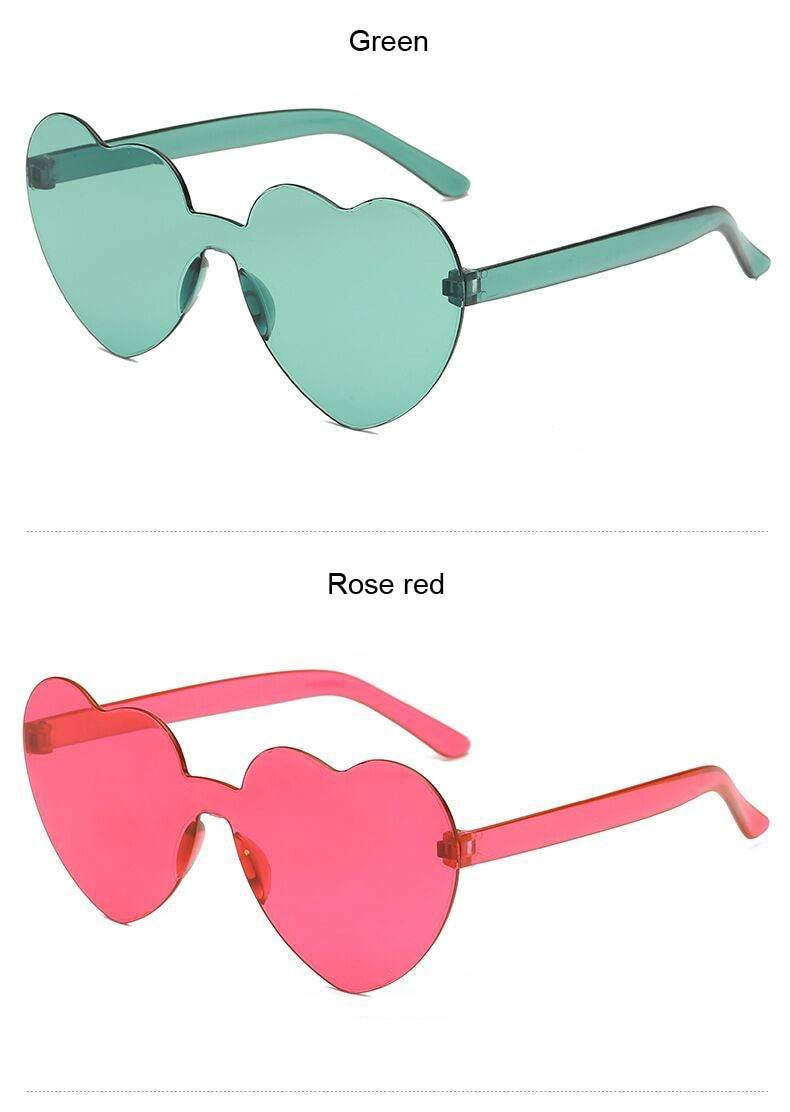Women's Heart Shaped Sunglasses