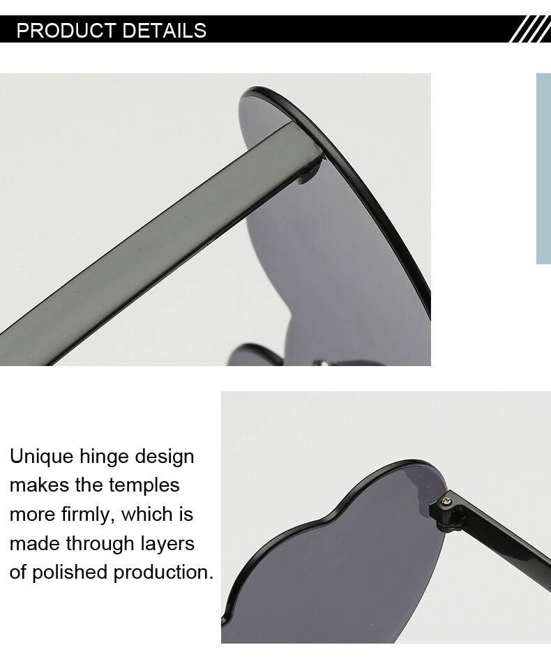 Women's Heart Shaped Sunglasses