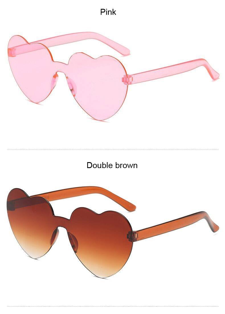 Women's Heart Shaped Sunglasses