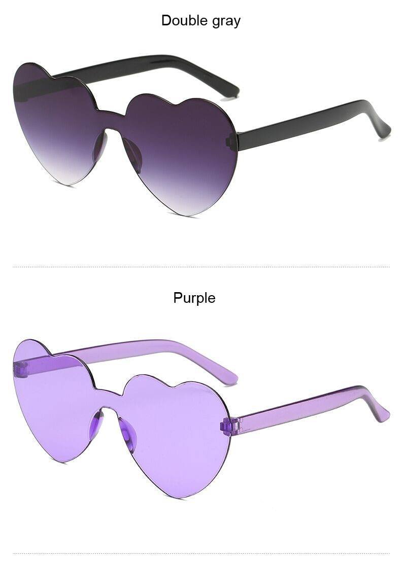 Women's Heart Shaped Sunglasses