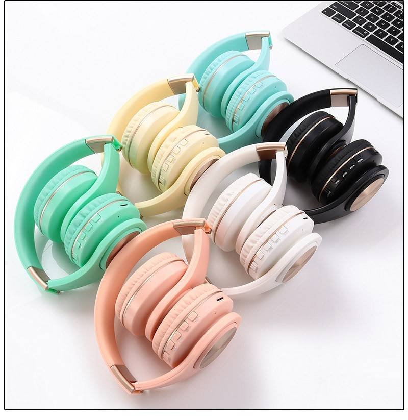 Bright Colored Folding Wireless Headphones