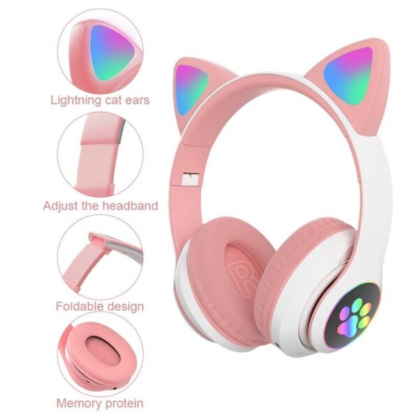 Cat Ear Bluetooth Headphone with Microphone Gadgets & Gifts Headphones