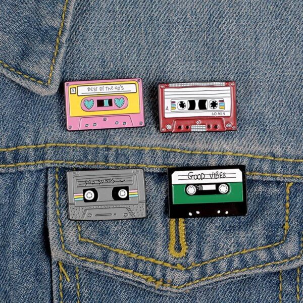 Enamel Pin Cassette Tape Brooch Jewellery & Watches Pins & Brooches
