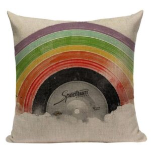 Record Rainbow Pillow Cases Home Decoration Pillow Cases