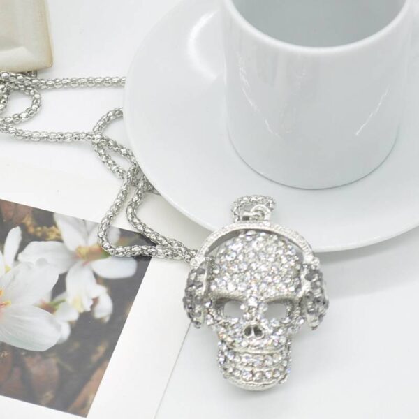 Skull Headphone Pendant Necklace Jewellery & Watches Necklace