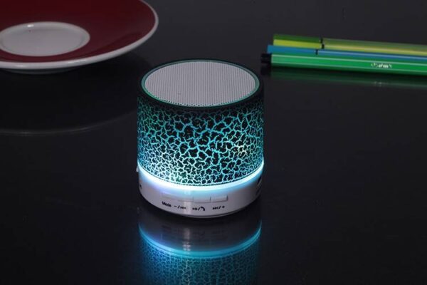 Bluetooth Speaker with Colored LED Light Bluetooth Speakers Gadgets & Gifts