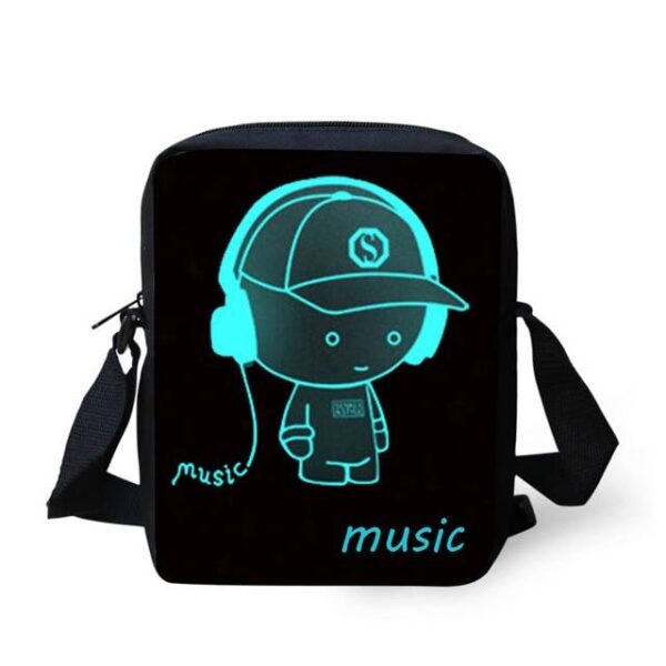 Luminous Backpack Headphone Boy Backpack Bags Handbag Shoulder bag Wallets