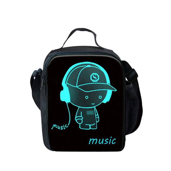 Luminous Backpack Headphone Boy Backpack Bags Handbag Shoulder bag Wallets