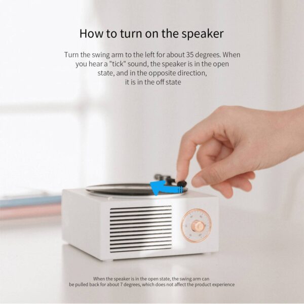 Retro Record Player Mini Bluetooth Speaker Bluetooth Speakers Gadgets & Gifts